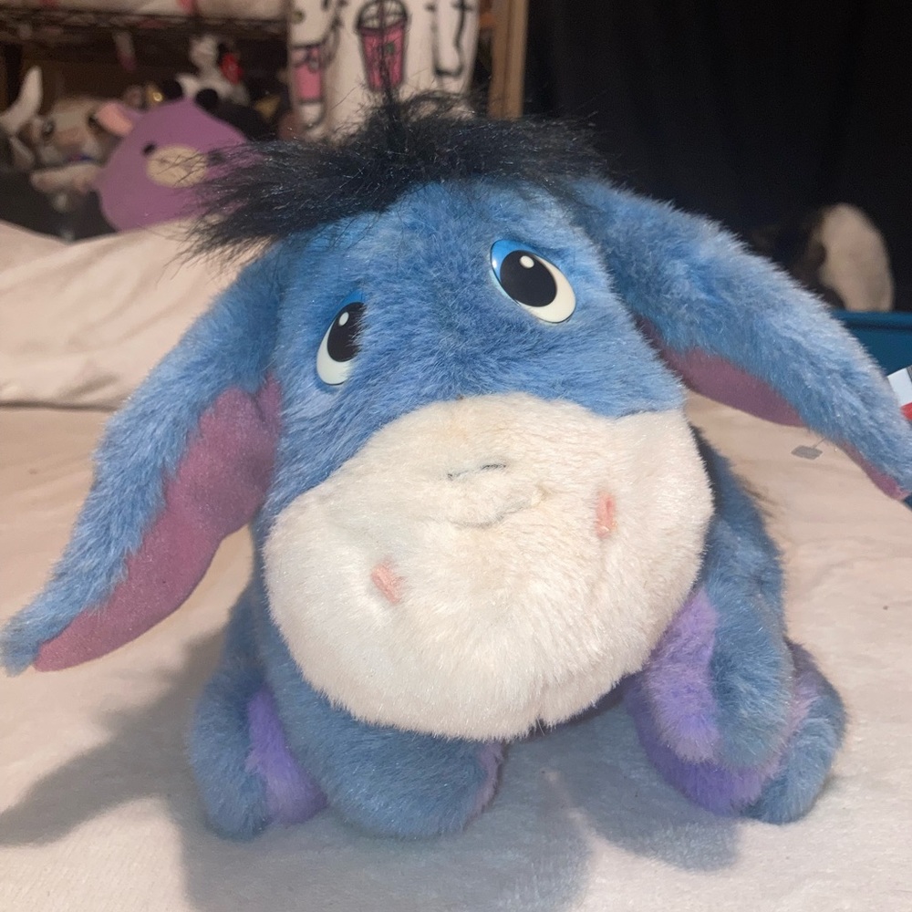 Vintage 1999 Fisher-Price Ask Me More Eeyore Talking Plush Toy Moving Head